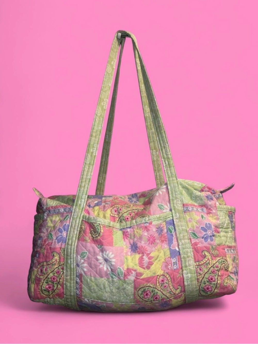 Quilted duffel bag